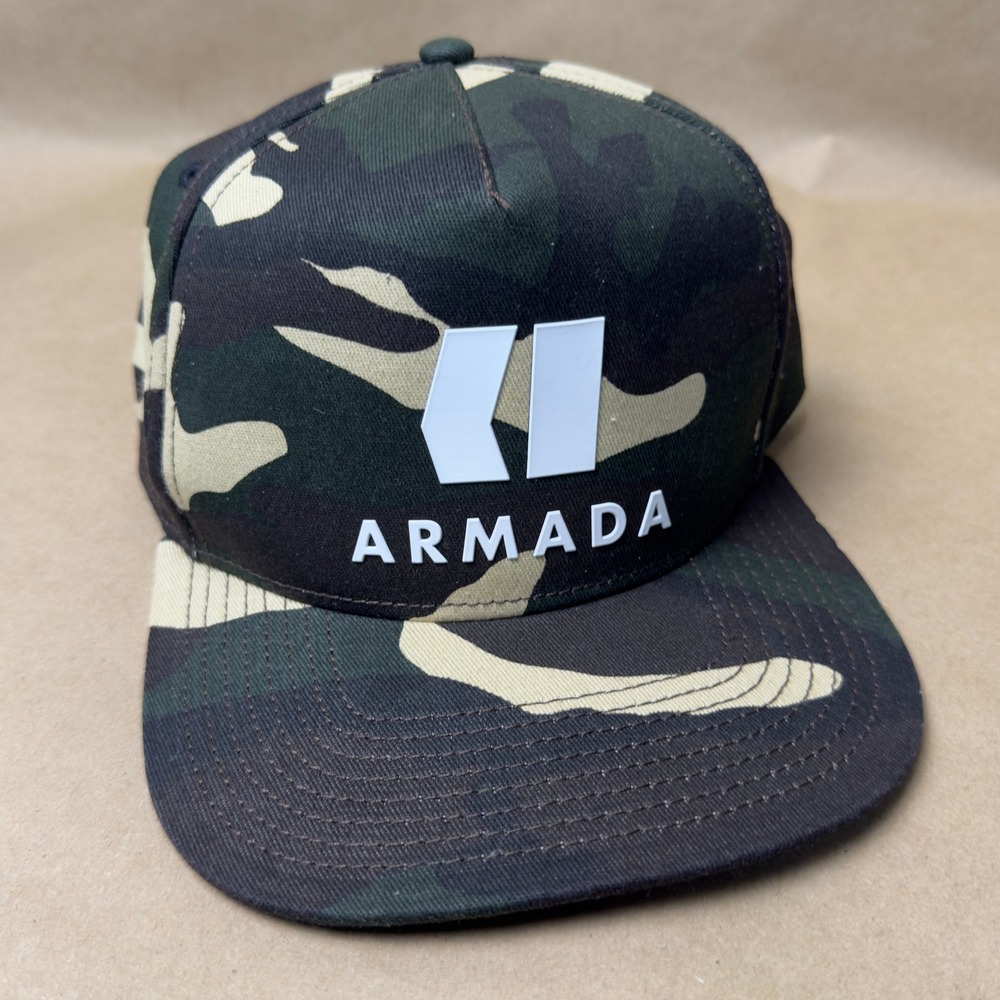 Armada Camo Snapback Hat OSFM Mens Adjustable Cap